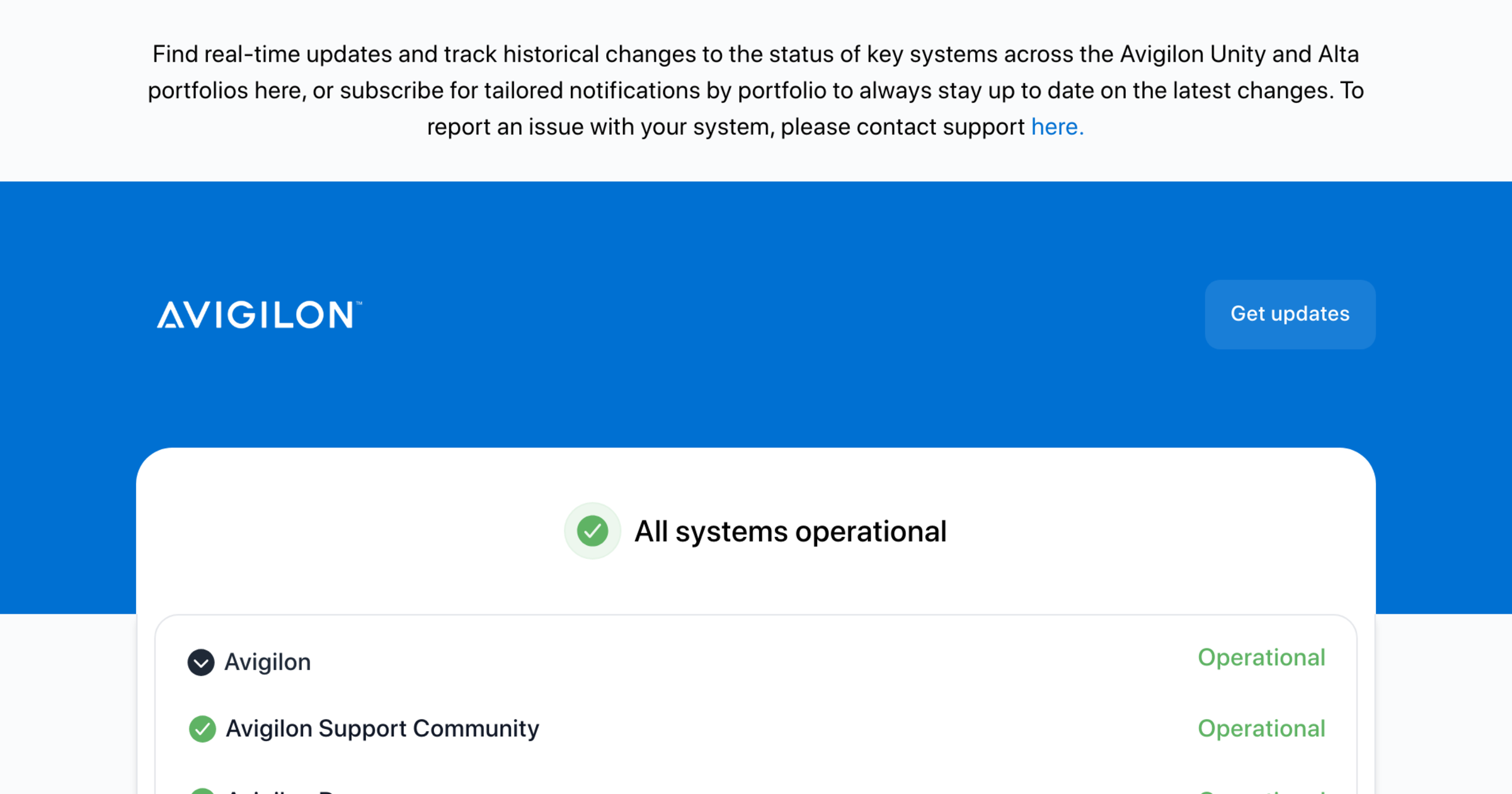 Alta Aware infrastructure upgrades - Maintenance details - Avigilon ...